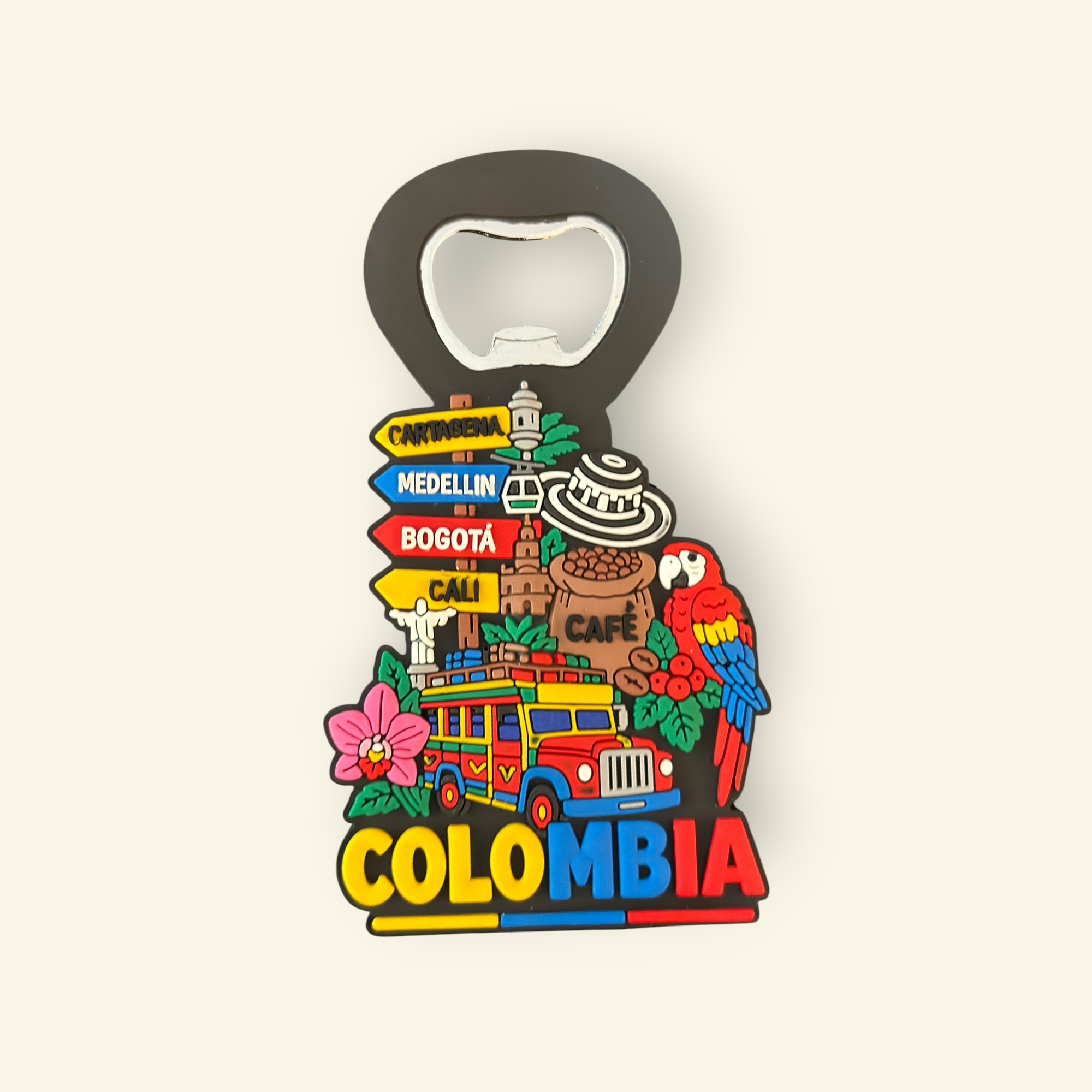 Imán Destapador Souvenir Colombia Rutas Principales REF 009