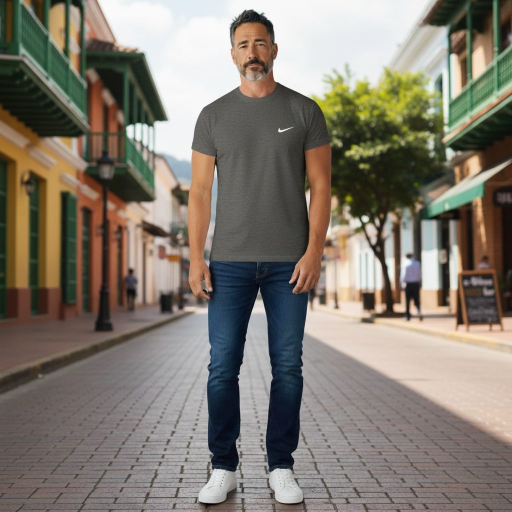 Camiseta Clásica Nike Gris oscuro