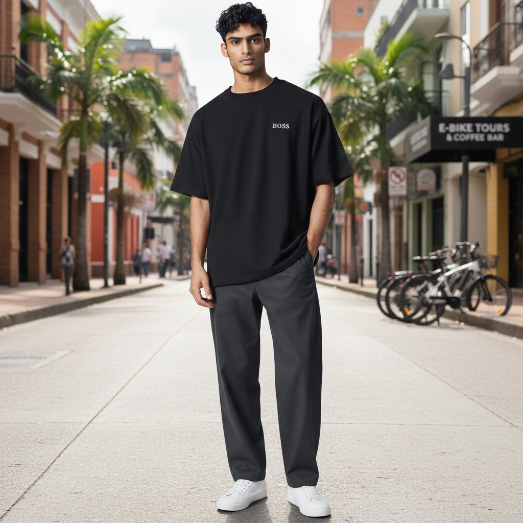 Camiseta Clásica Boss Negro