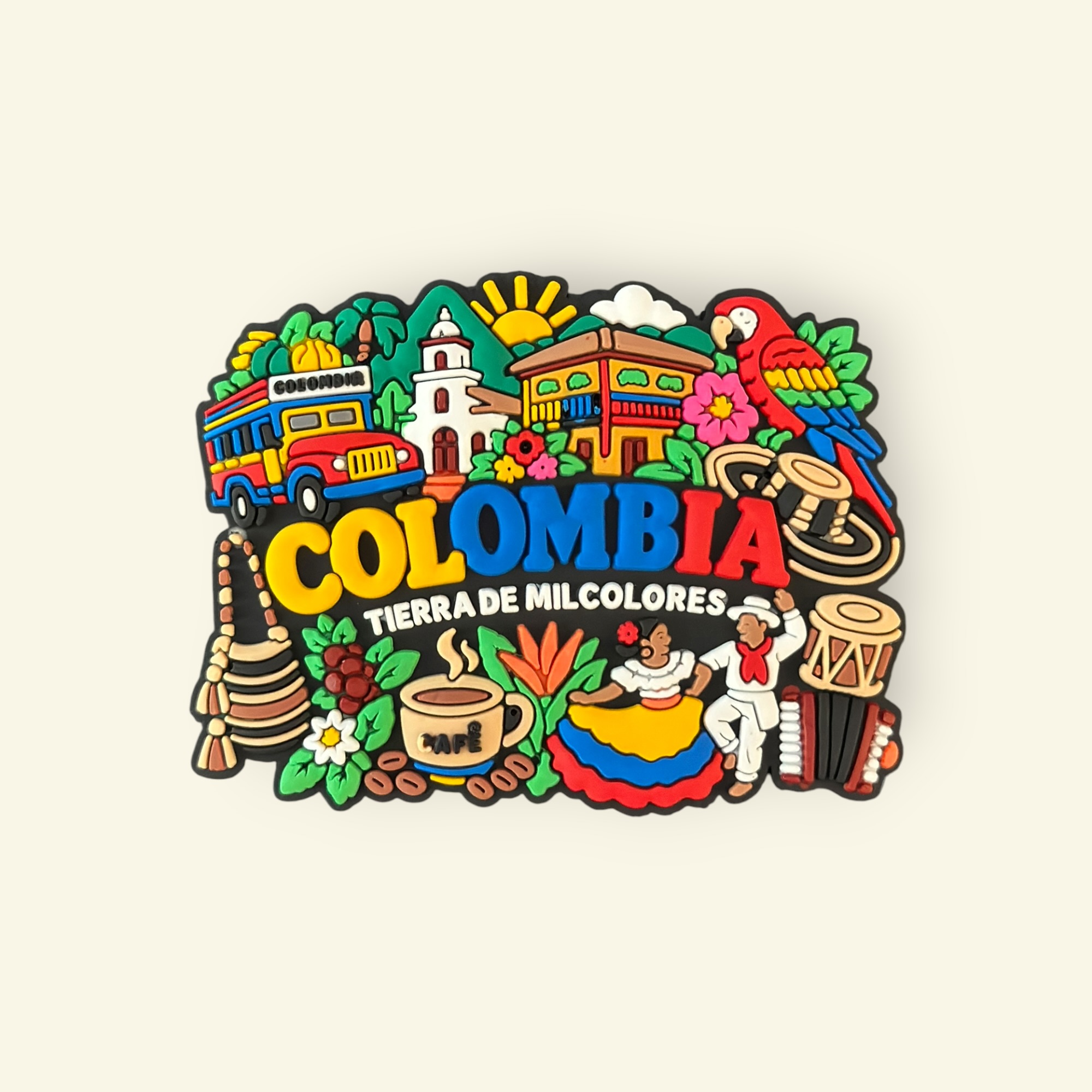Imán Souvenir Colombia Baile Típico REF 004