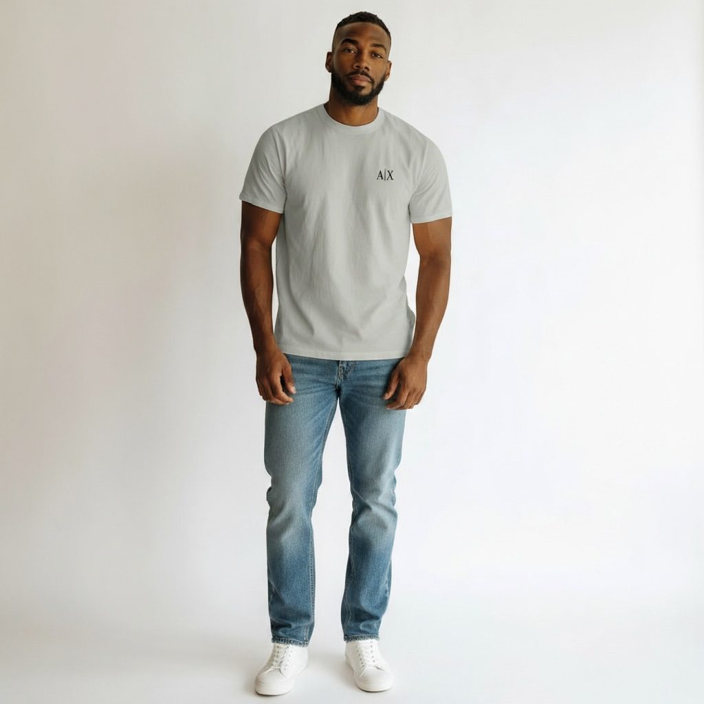 Camiseta Clásica Calvin Klein Gris claro