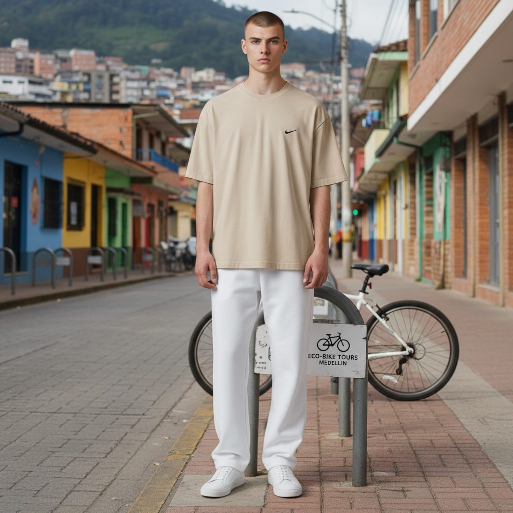 Camiseta Clásica Nike Beige