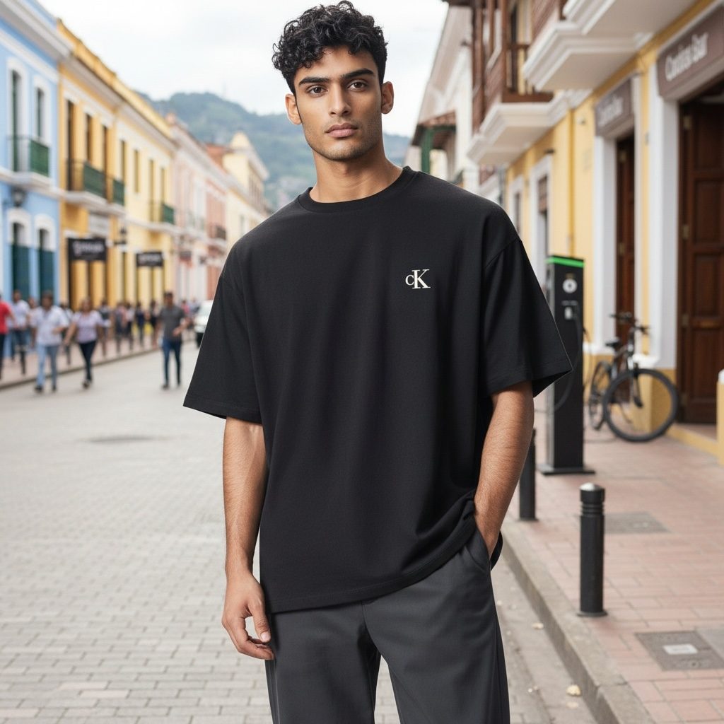 Camiseta Clásica Calvin Klein Negro